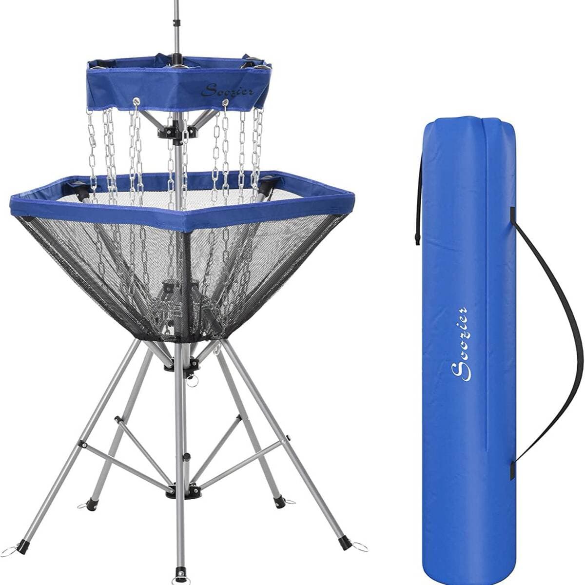 12 Chain Portable Installation-free Metal Frisbee Golf Basket Target Ball Basket Practice Basket Holder for Outdoor Sports 2