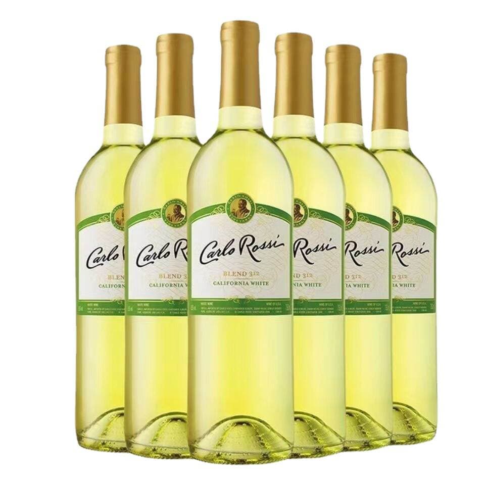 California happy dry white dry red wine imported from the United States Fresh semi-dry white/dry red 750ml * 6 bottles 5