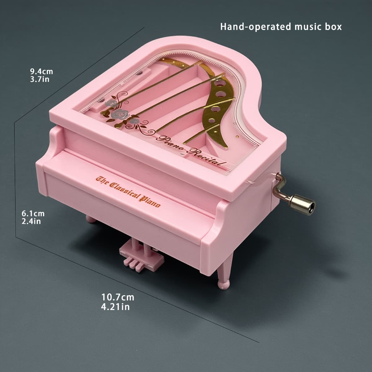Hand-cranked-pink piano 2070 [140g]