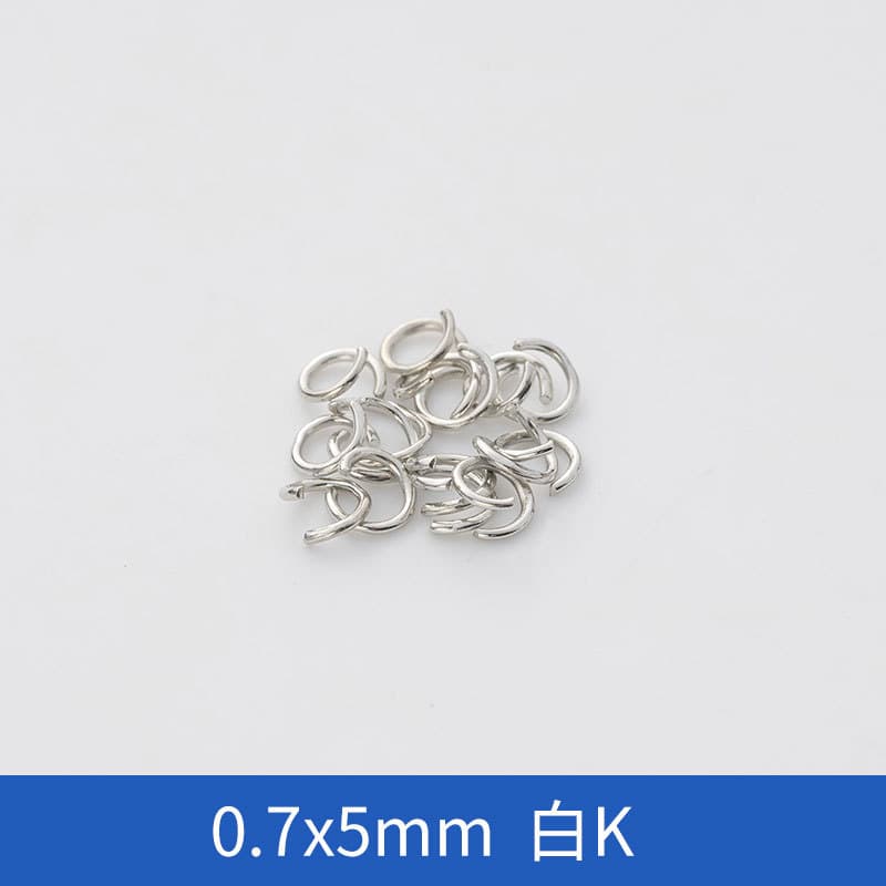 0.7*5mm nickel-free white K[100]