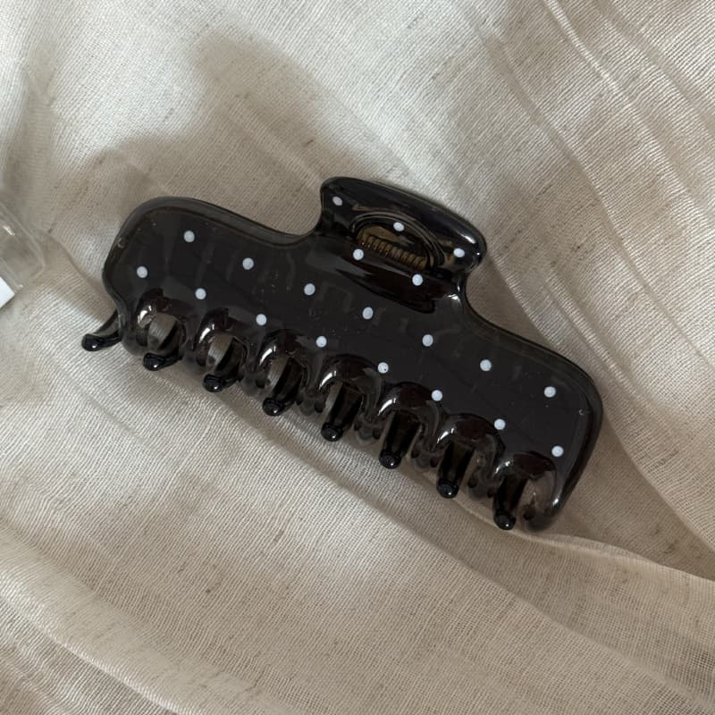2 # Black and white polka dot large square gripper