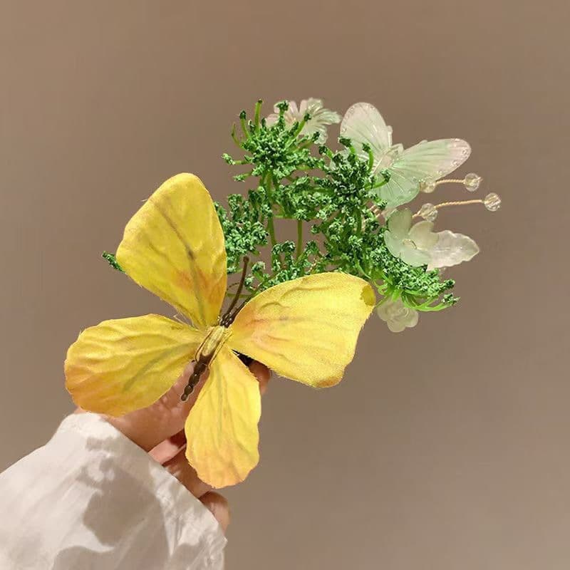 Bright yellow butterfly