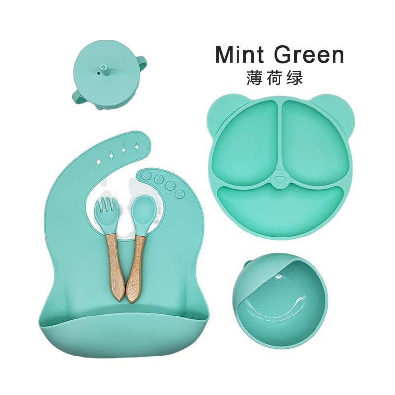 Light green - 6-piece set with wooden handles [570g]