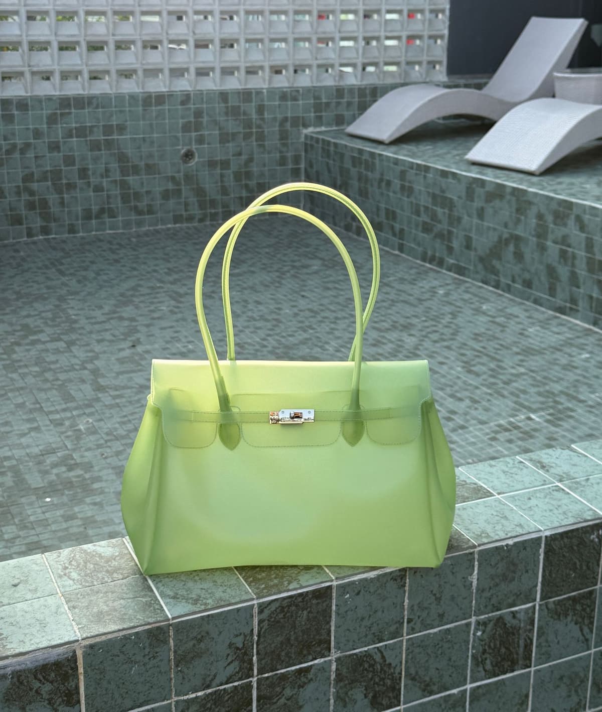 Tpu transparent apple green