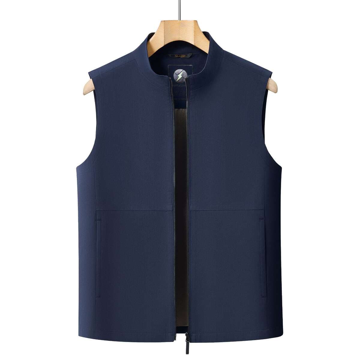 Autumn and Winter New Men's Casual Vest with Stand Collar, Pure Cotton, Slim Fit, Sleeveless Jacket for Young and Middle-Aged Men, Available for Wholesale 1