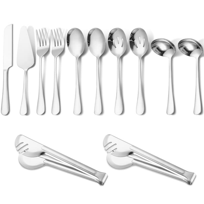 [silver 12-piece set] with semi-circle clip