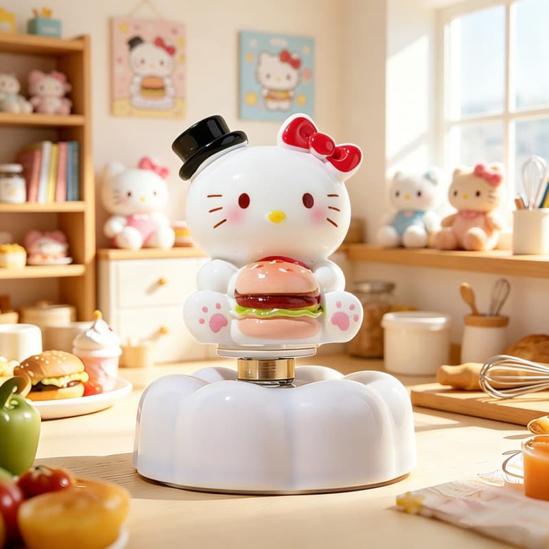 Hug burger cat