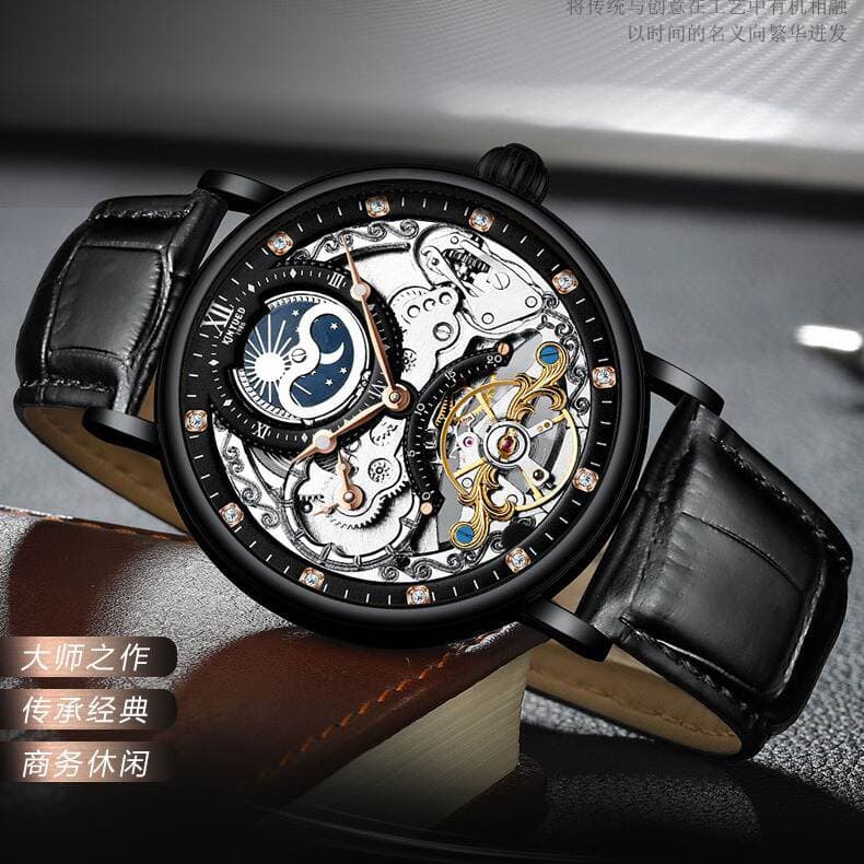Kinyued Avtomatik Mexaniki Tourbillon Kişi Saatı, Biznes, Çoxfunksiyalı 4