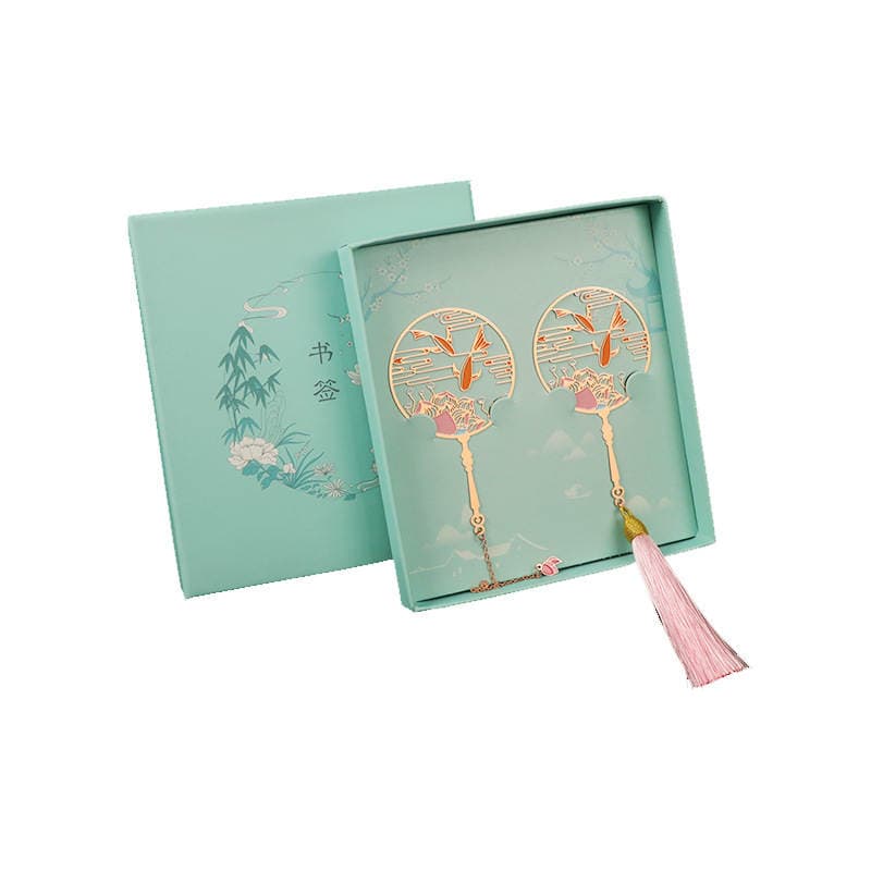 Shanhaijing Metal Bookmark Set Peacock Feast Yunnan Xishuangbanna Dai Ethnic Tourism Activities Gift Souvenir 5