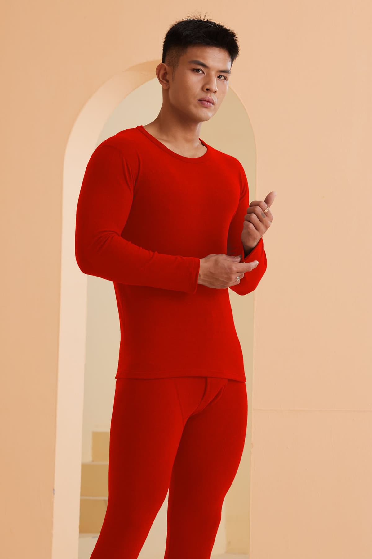Lucky red: men's style
