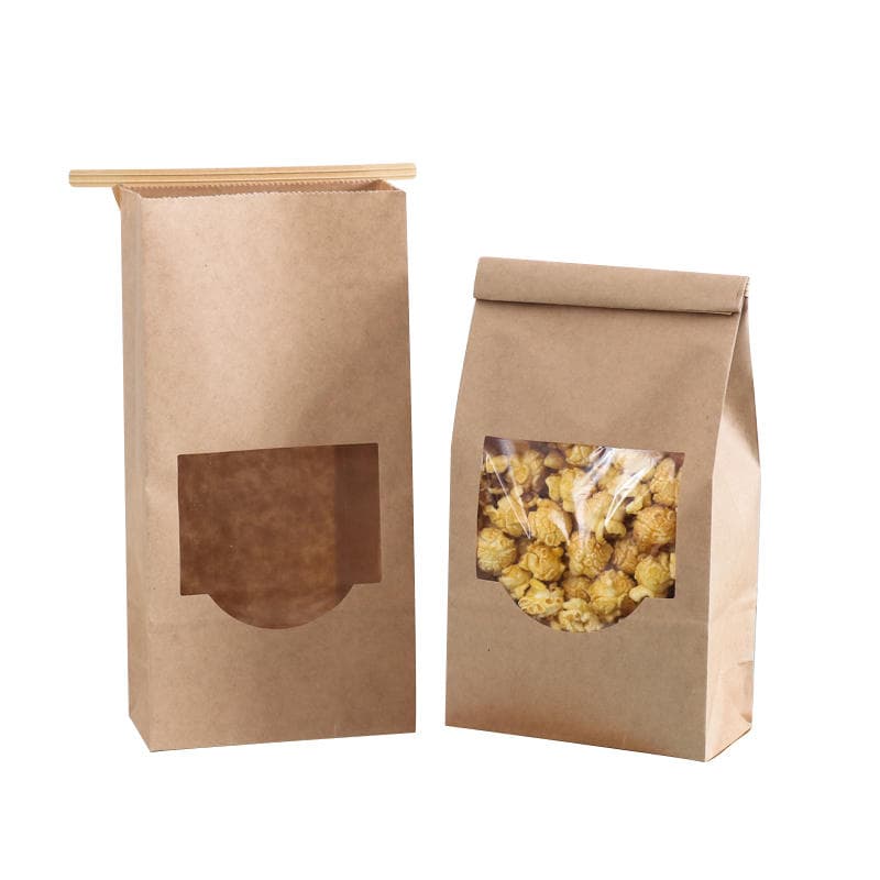 Kraft Paper Bags, Self-Sealing Bags, Tea and Food Packaging Bags, Snacks, Pu'Er Tea, Sealed Transparent Plastic Bags, Printing 3