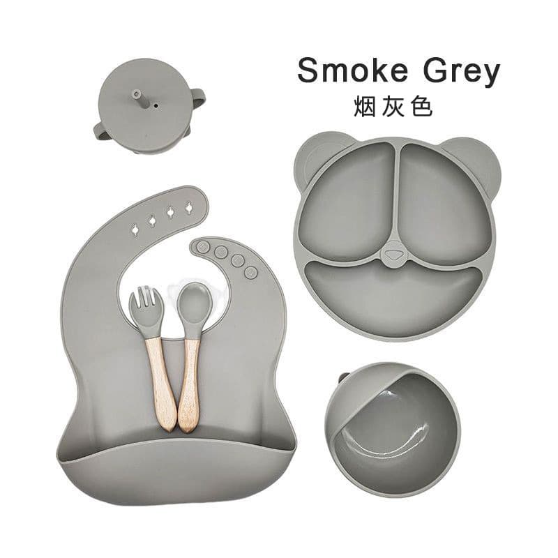 Gray - Wooden Handle 6-Piece Set [570g]
