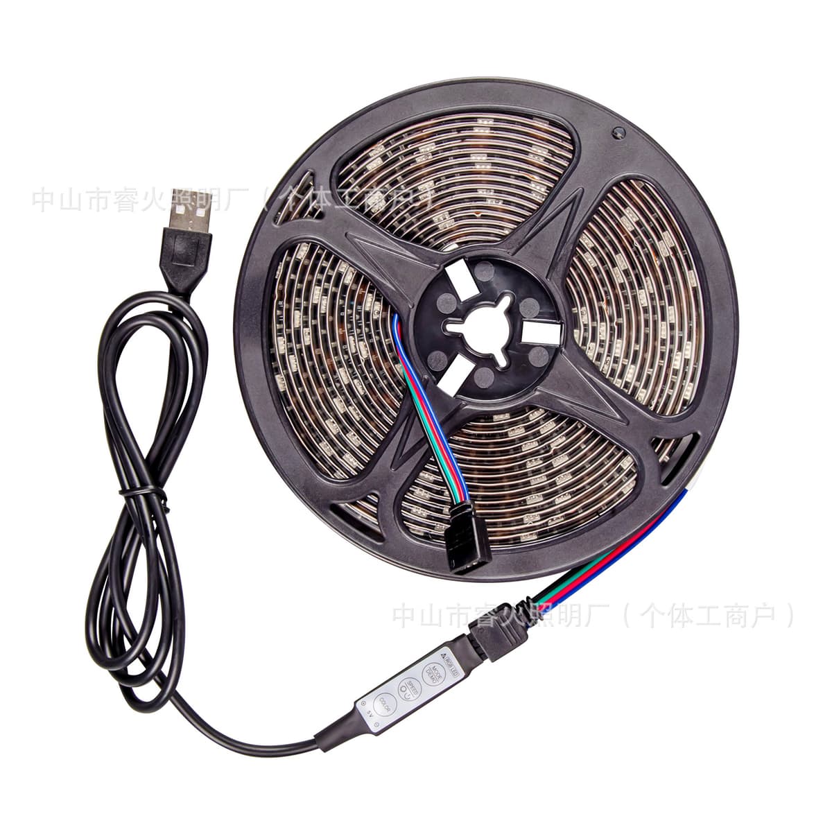 5v-5050rgb-30 lights/meter + mini three-button controller