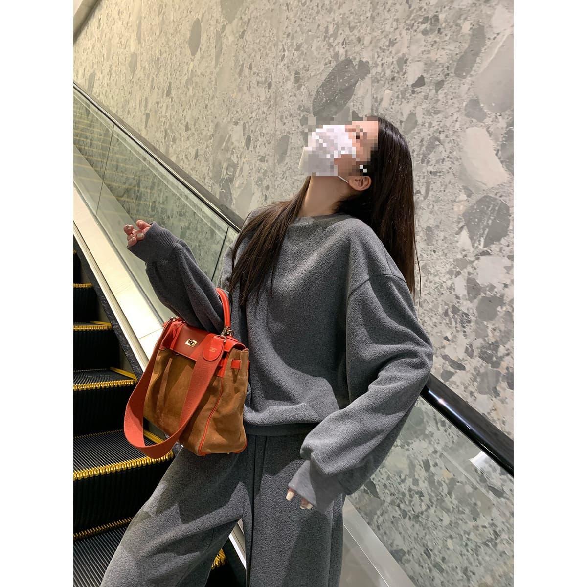 Dark gray sweatshirt