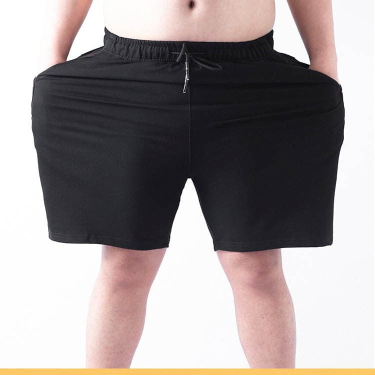 Kişilər üçün yay plus-size nazik idman şortları, boş kəsim, gündəlik 5