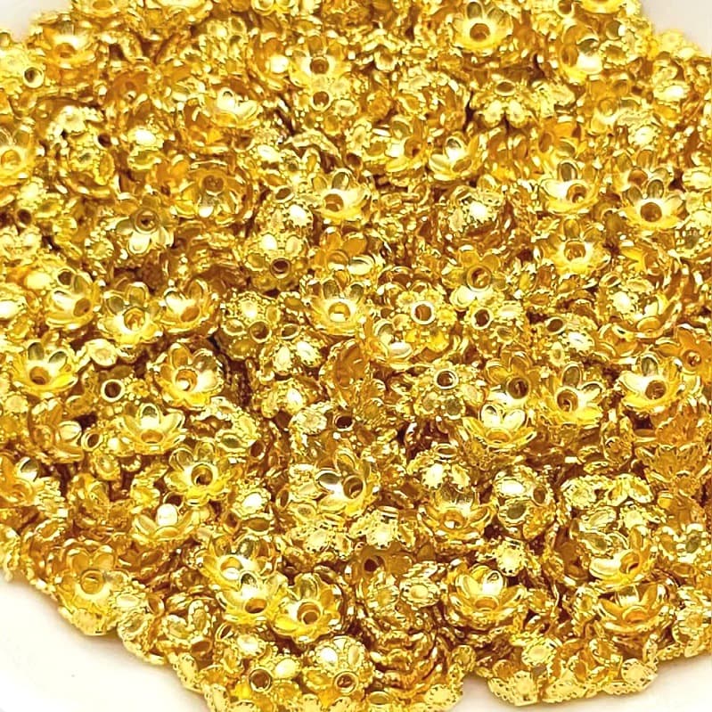 P3#8mm flower holder gold