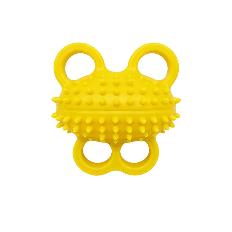 Upgraded frog grip massage ball - yellow (textured massage, enhanced grip comfort)