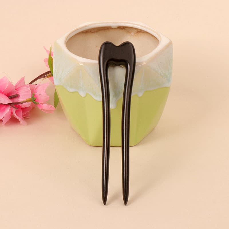 Ebony hairpin---08 style (length 13cm)