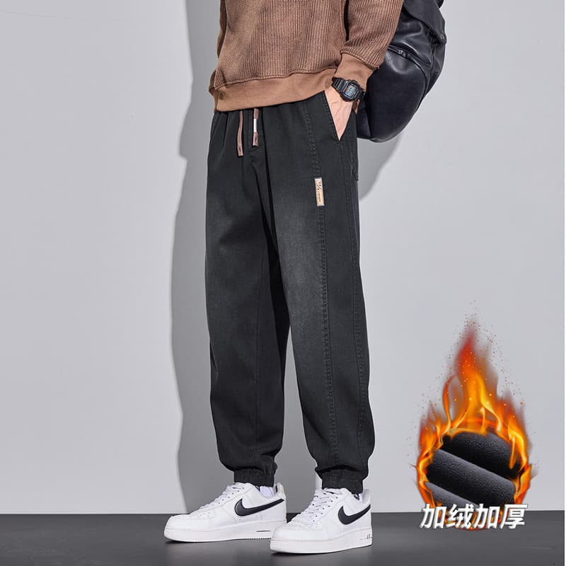 Black fleece-lined