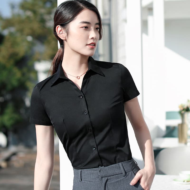 Black V-neck