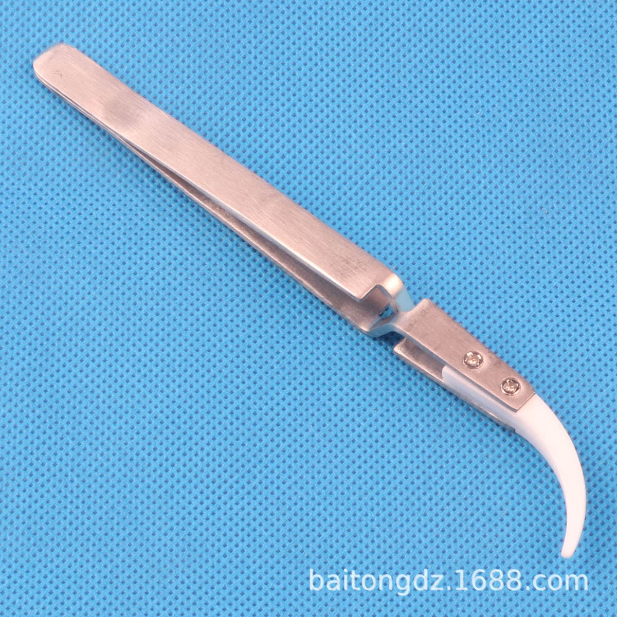 Reverse carbon fiber tweezers plastic head tweezers watch electronic anti-static interchangeable head Anti-conductive tweezers ESD- 3