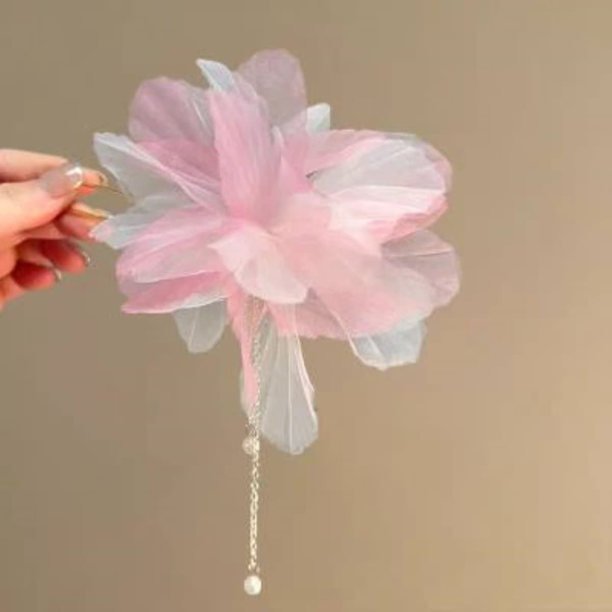 6001 super fairy dead leaf butterfly hairpin-light pink
