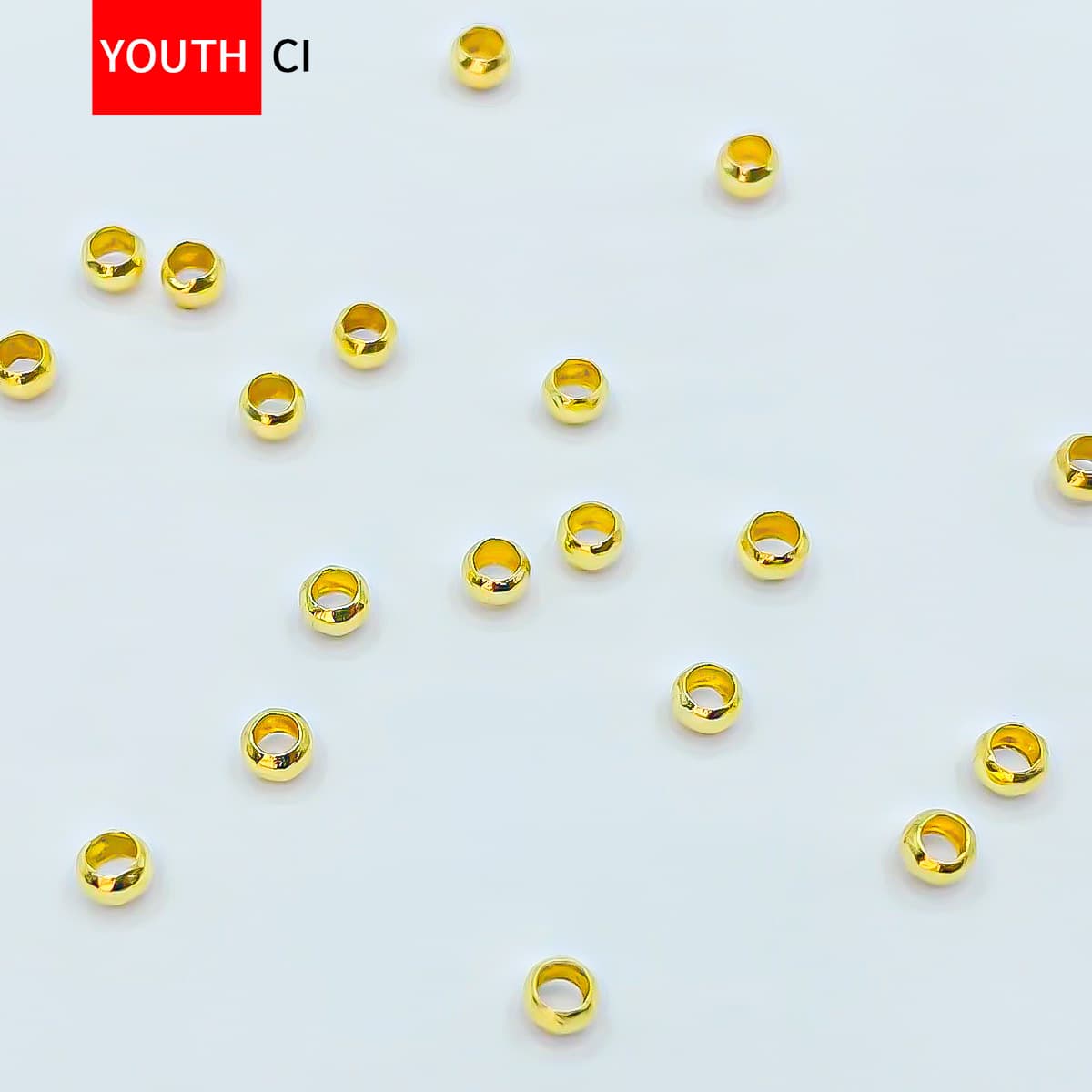 18k gold [positioning beads]