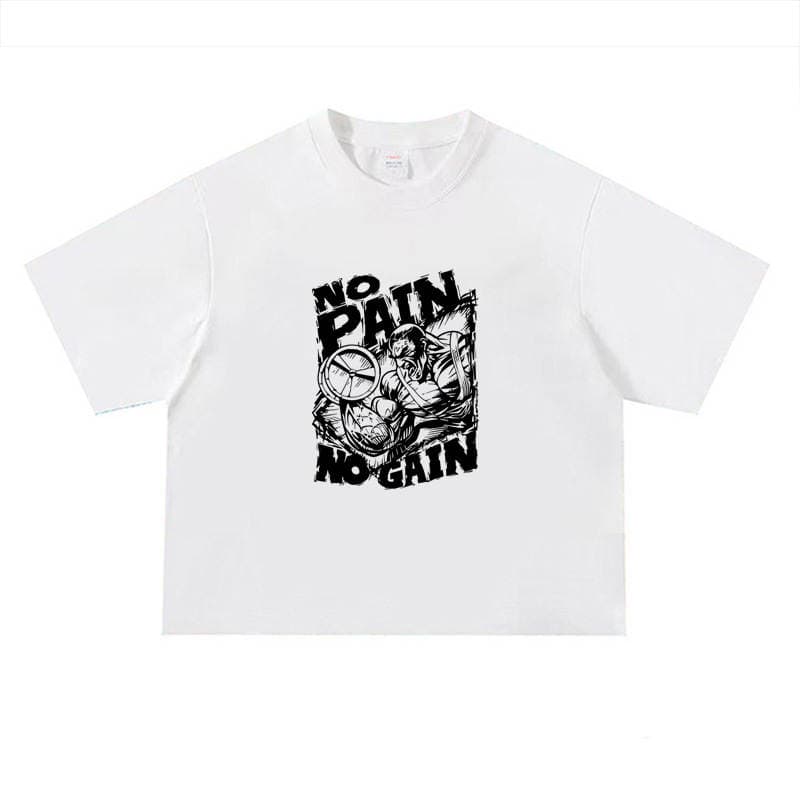 Kişilər üçün 240 qramlıq ağır pambıqdan, enli çiyinli, boş kəsimli, küçə üslublu qısaqol yay t-shirt. 5