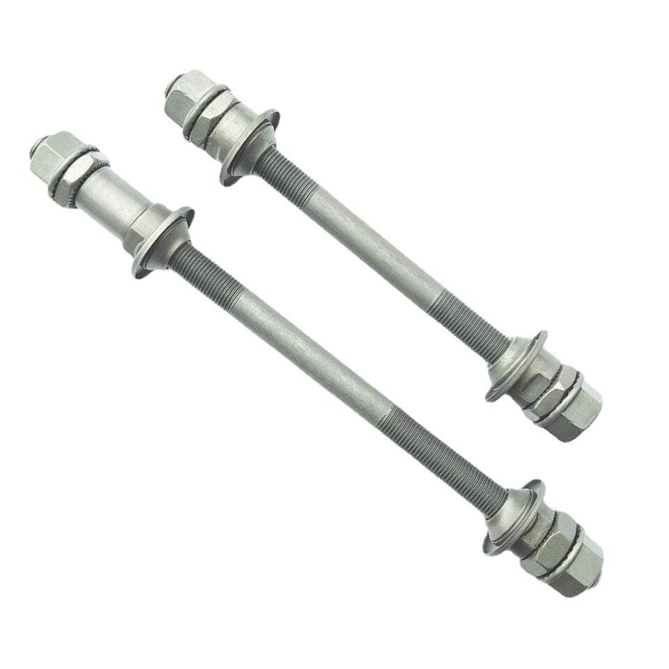 Mountain Bike Large Dust-Proof Axle Bicycle Solid Rear Axle Ball Bearing Hub Axle Core Rod 180 Gray Dust-Proof Rear Axle Front Axle 1