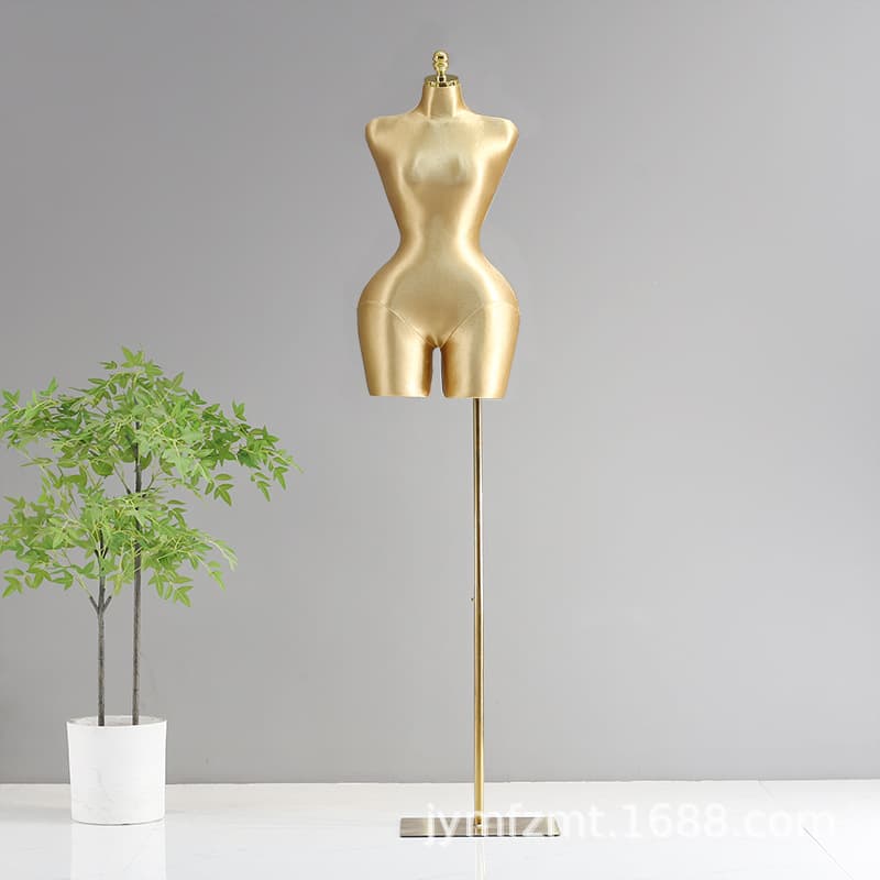 European and american plus size female model + brushed gold square---gold