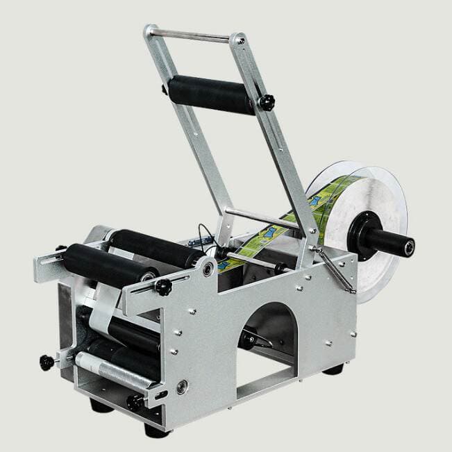 MT-50 semi-automatic round bottle labeling machine self-adhesive label labeling machine glass bottle plastic bottle small labeling machine 1