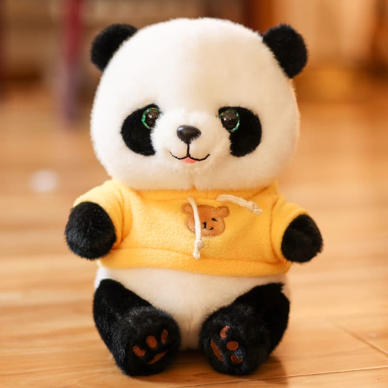 Yellow sweatshirt panda
