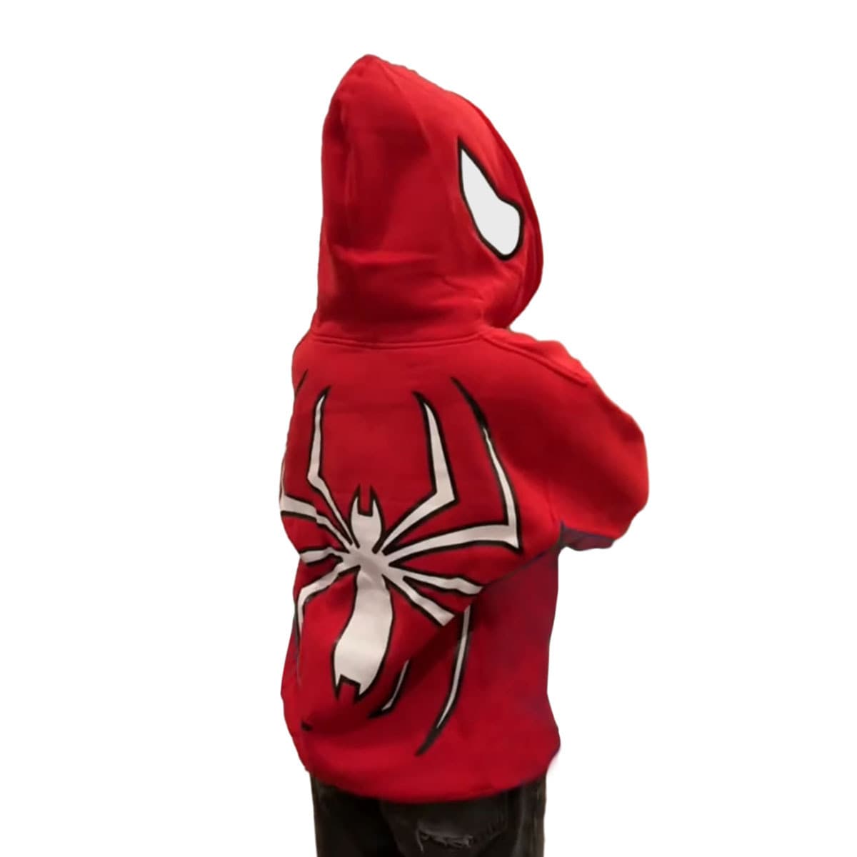 Red—black and white logo