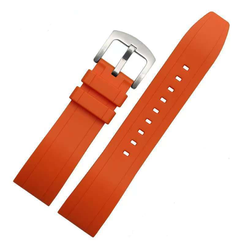 Orange silver buckle