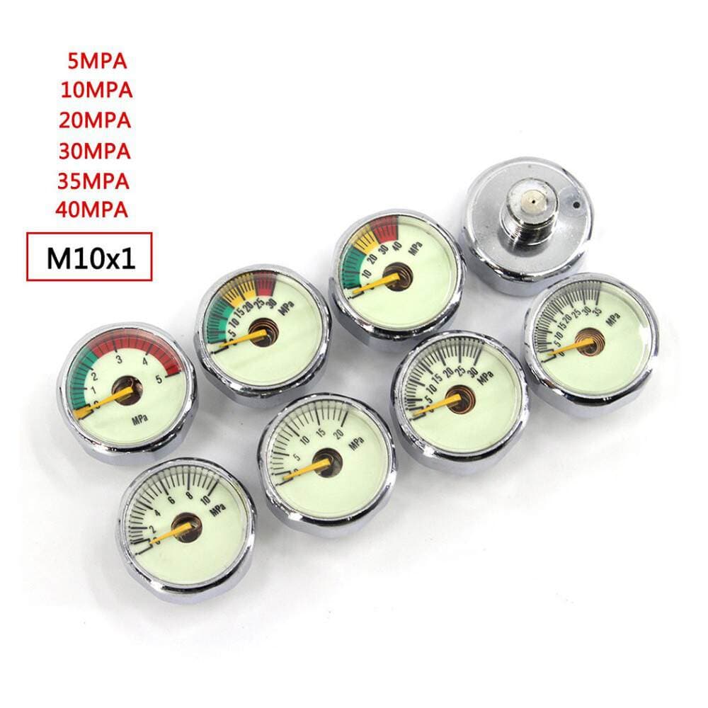 Dalğıc oksigen balonları üçün işıqlı yüksək təzyiq manometri (25mm, 1500-6000Psi) 4