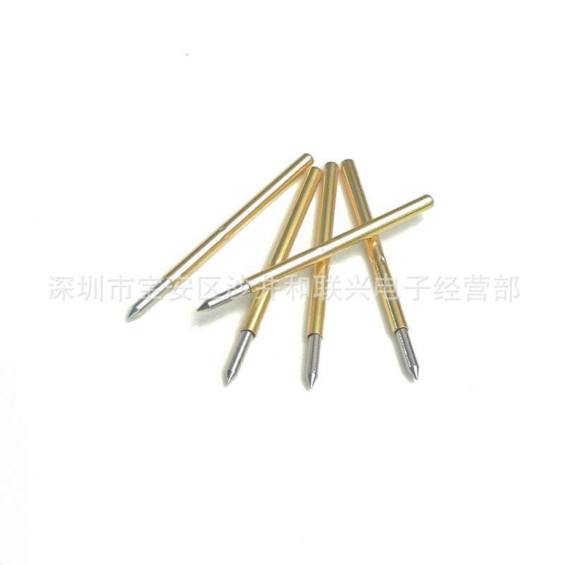 Probe test pin P160-B1(2#-B) straight tip 1.36mm spring pin drilling 1.7mm thimble 5