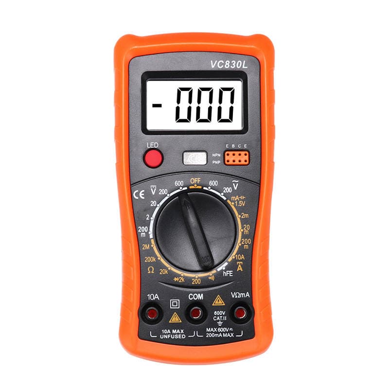 Precision Digital Multimeter Small Electrician Pocket Mini Digital Universal Meter A830L Full Protection with Buzzer 5