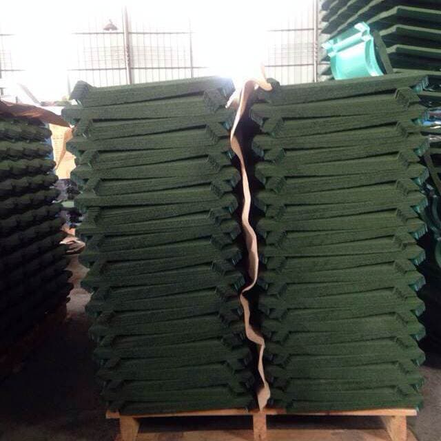 Home decoration building materials color stone tile does not fade quality assurance color stone metal tile antique beautiful roof roof tile accessories 5