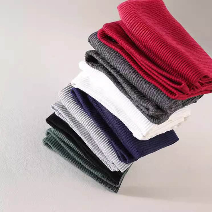 Korean version of large size thread cotton vertical cropped leggings high elastic tight long pants outer wear leggings wholesale 4