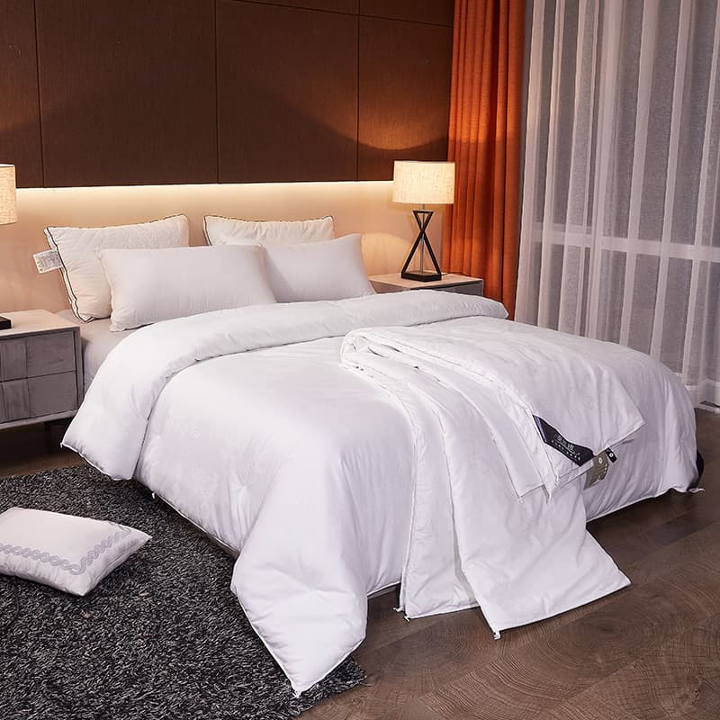 Pure cotton jacquard-white [100% high-quality mulberry silk]