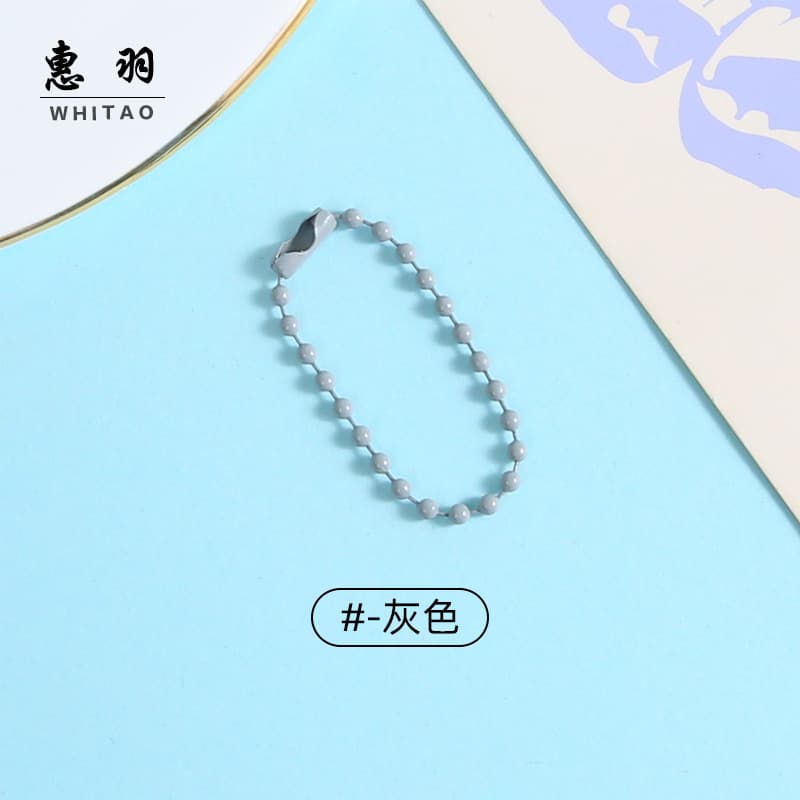 [gray] painted bead chain