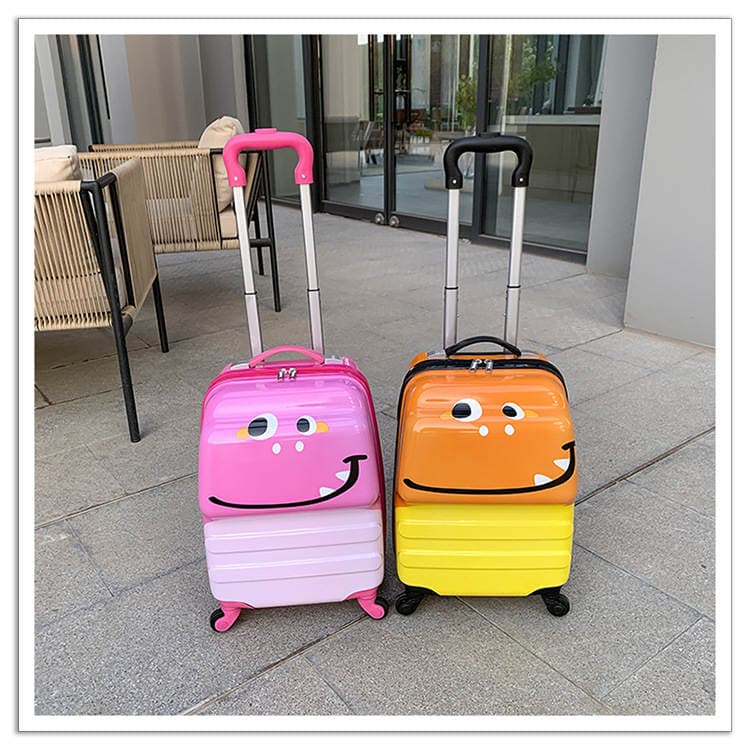 Cute 18inch Children's Trolley Suitcase for Boys and Girls with Universal Wheels, Travel Suitcase, Supports Logo Printing, Lightweight 5