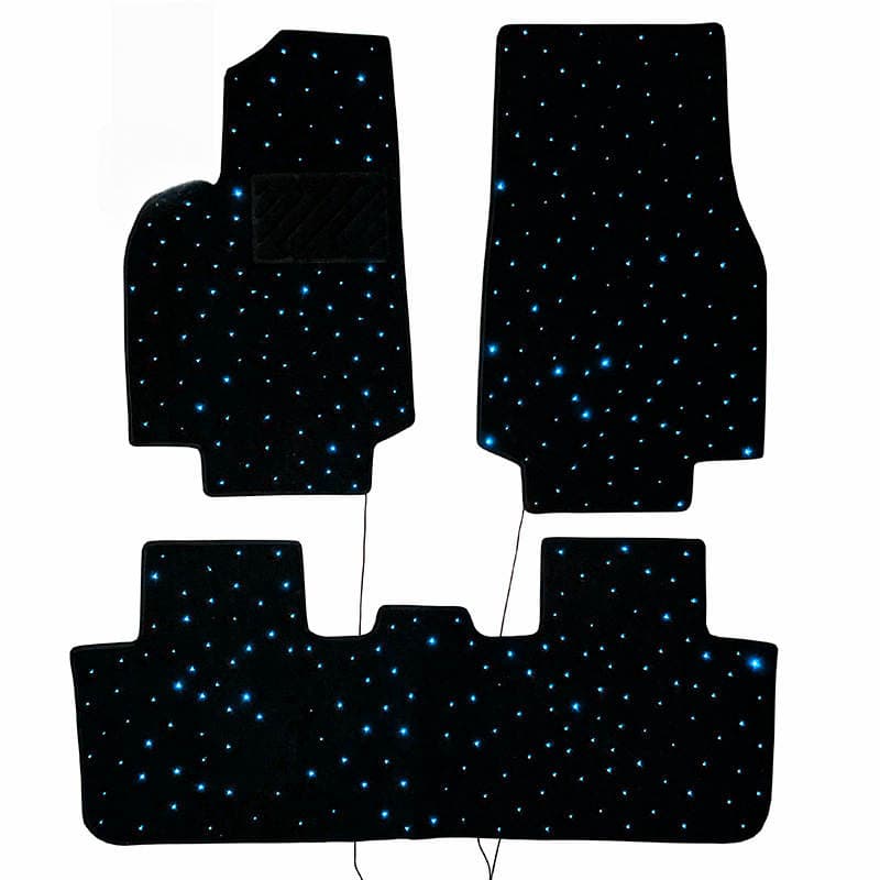 New Tesla Model Y Floor Mats, Model 3-Specific Car Mats with Fiber Optic Starlight Effect 5