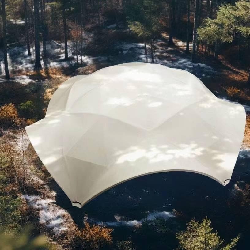 9m lotus sky (950g tensile membrane-khaki) square tube