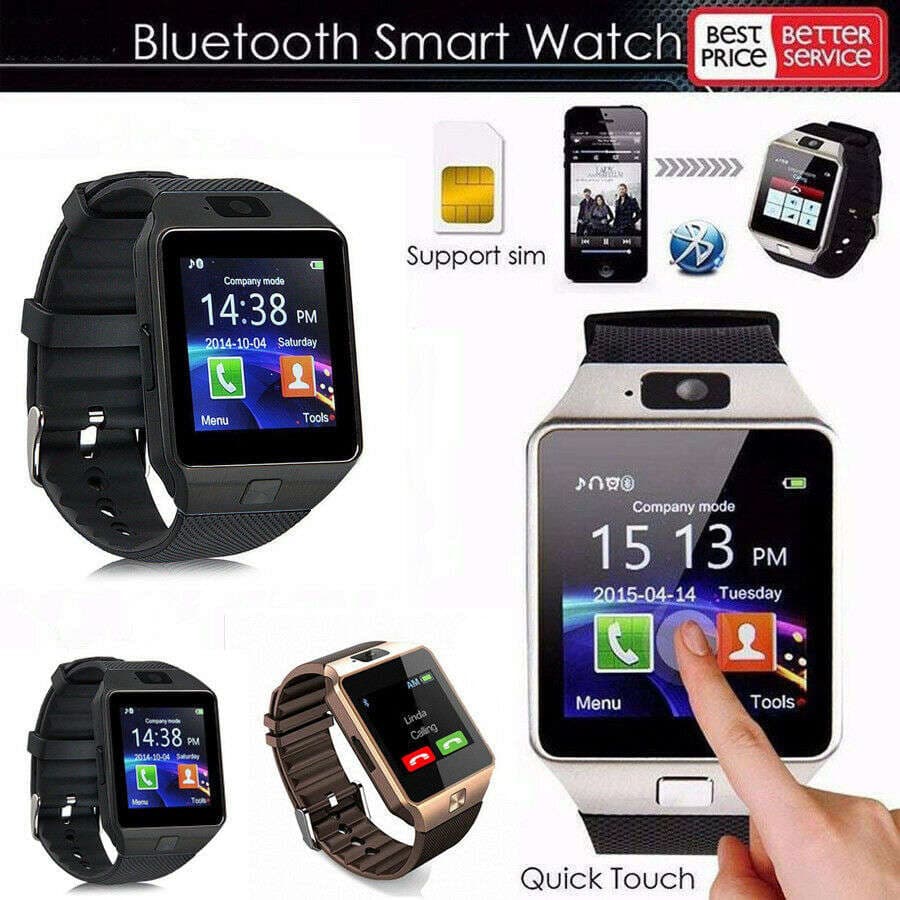 DZ09 Smart Saat, 1.44 düym sensor ekran, SIM kart dəstəyi, zənglər, idman rejimləri, ürək döyüntüsü, qan təzyiqi və yuxu monitorinqi 4