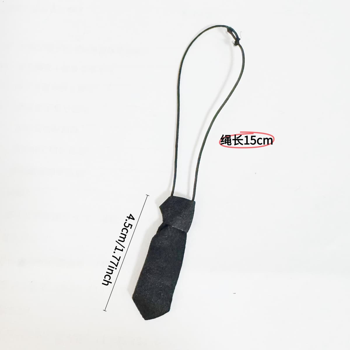 Black tie large size 4cm