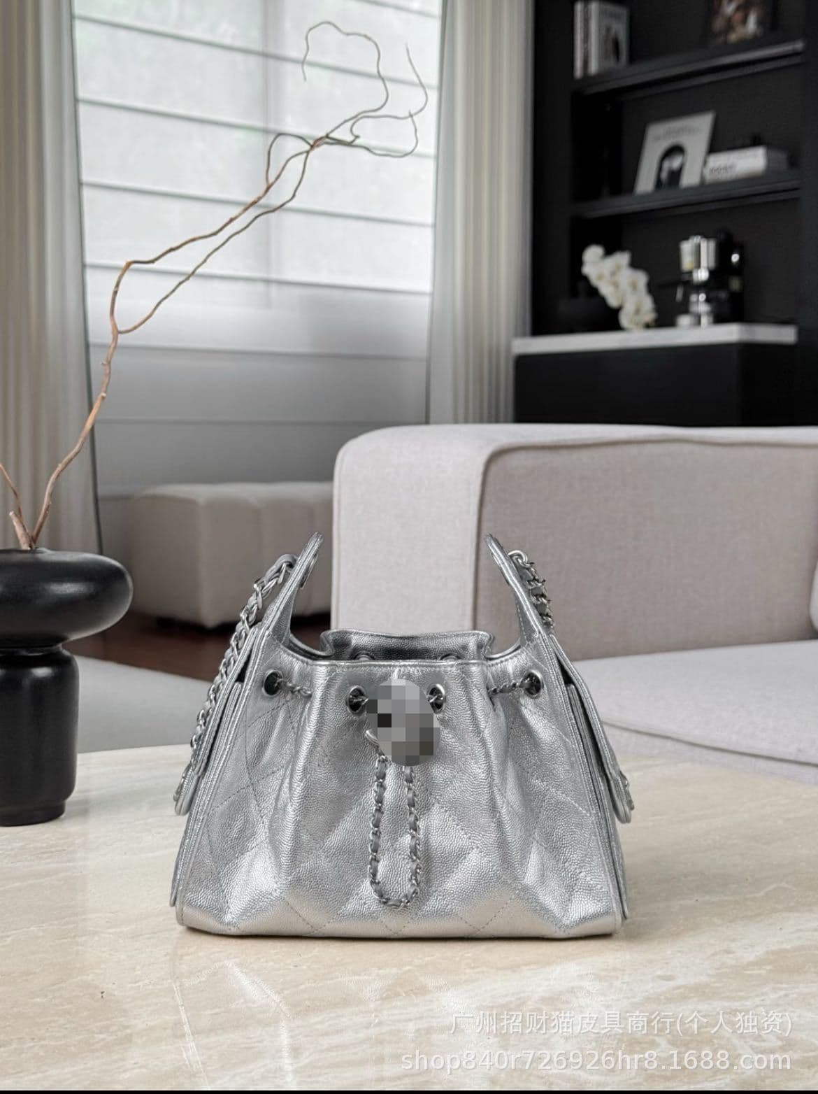 25bag high quality caviar silver 25cm