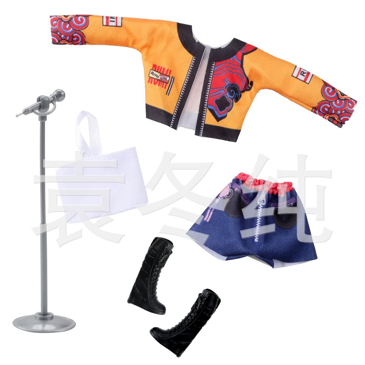 Clothes + accessories (microphone style) 1.0-purple