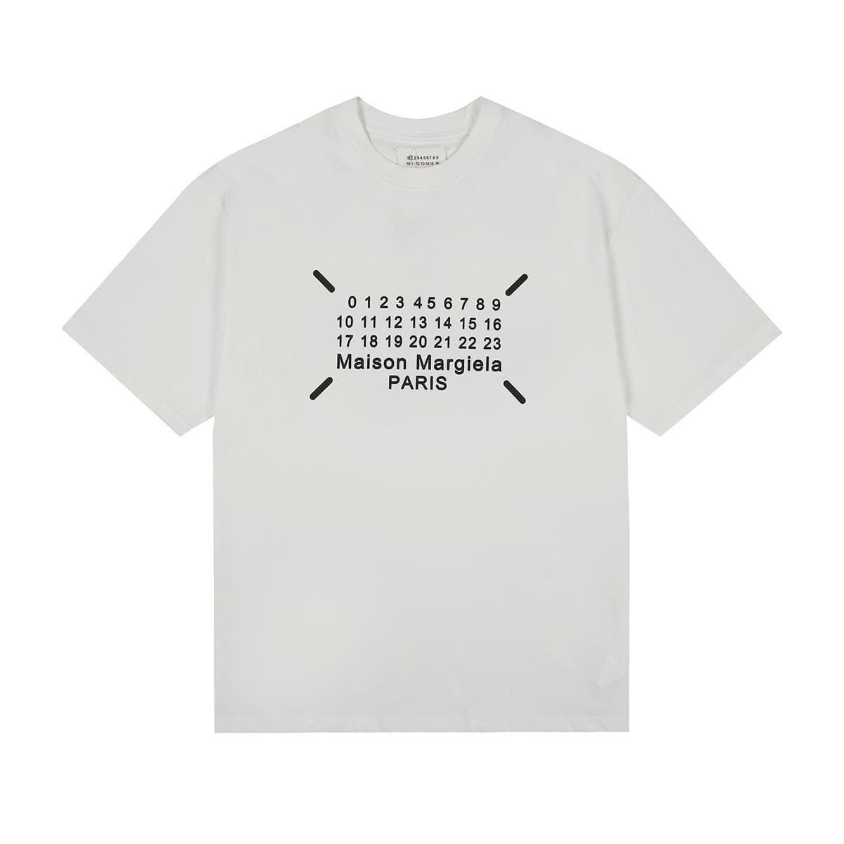 M873 white front print