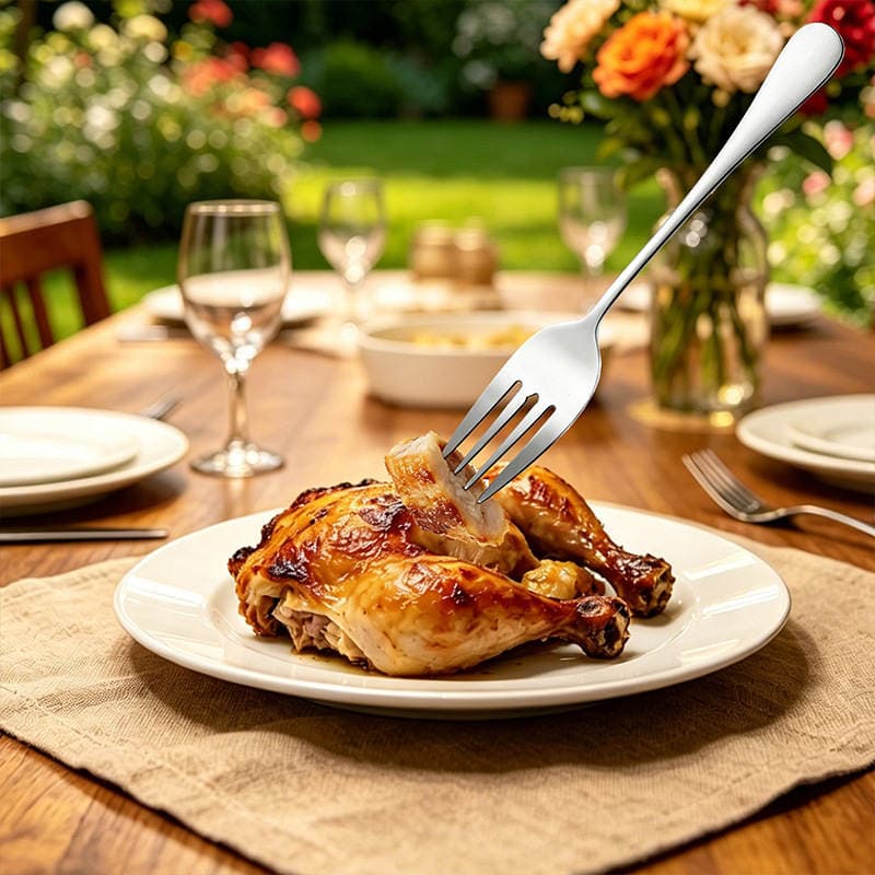 Large Stainless Steel Western-Style Cutlery Hotel Steak Utensils Lfgb Fda Commercial Service Tableware Wholesale with Tax Included 4